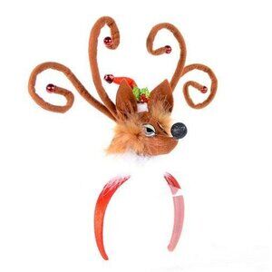 Plush Reindeer Headband